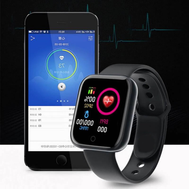 Bluetooth Smartwatch with Heart Rate, Sleep & Fitness Tracking