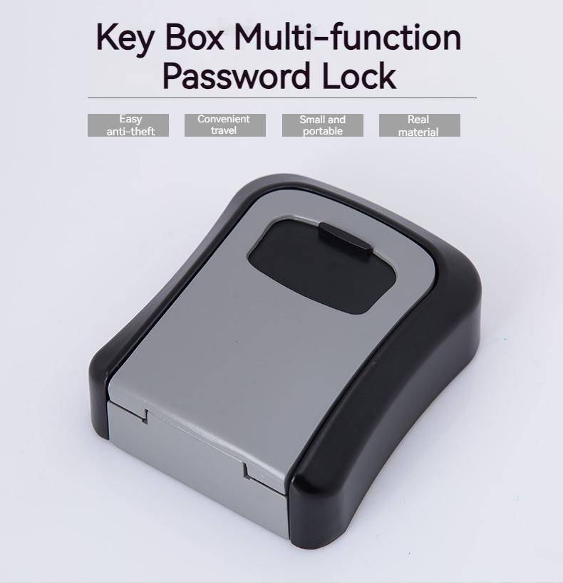 Wall Mount Key Lock Box with 4-Digit Code