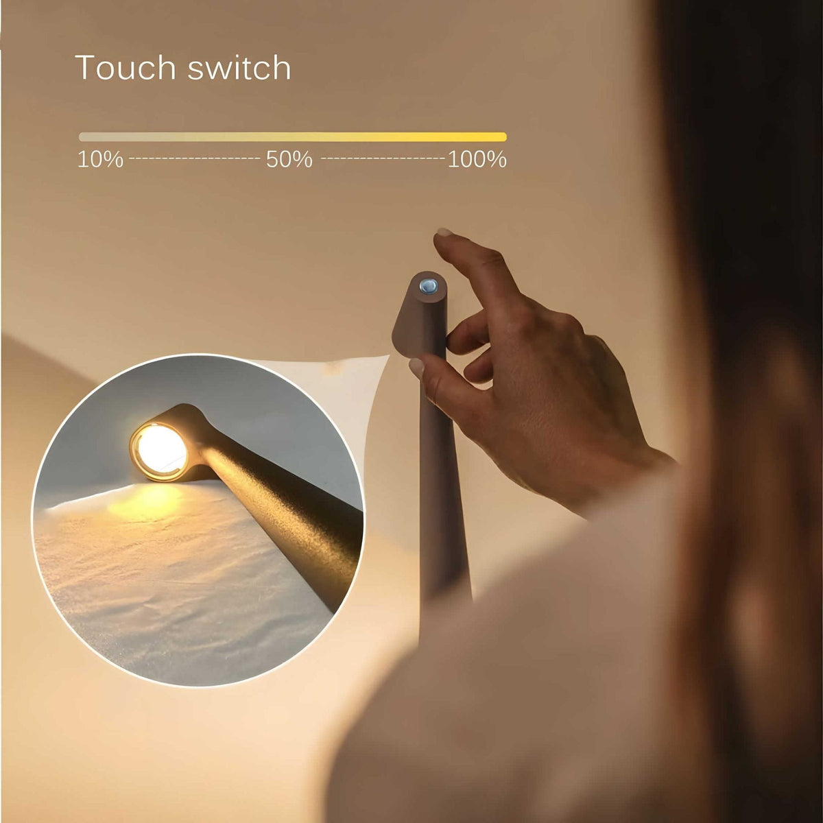 LumiSlim Cordless Table Lamp | Dimmable Rechargeable LED Lamp