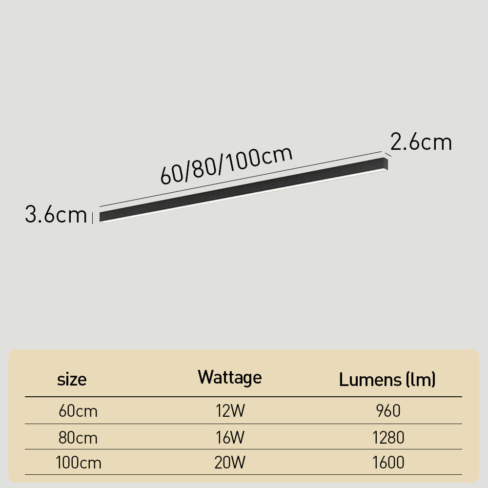 LineaLite LED Ceiling Light | Minimalist Linear Strip Fixture