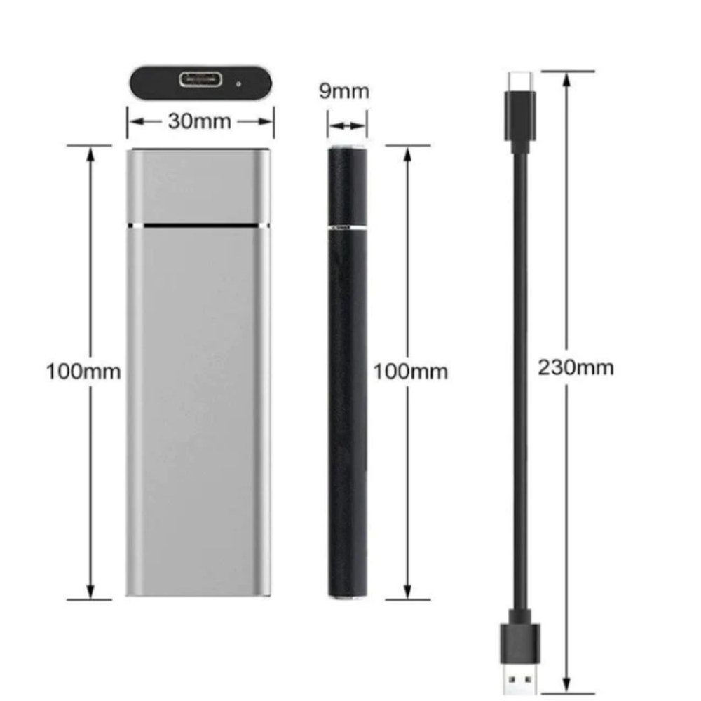 DataVault Slim 8TB External Hard Drive | Portable USB Storage Drive
