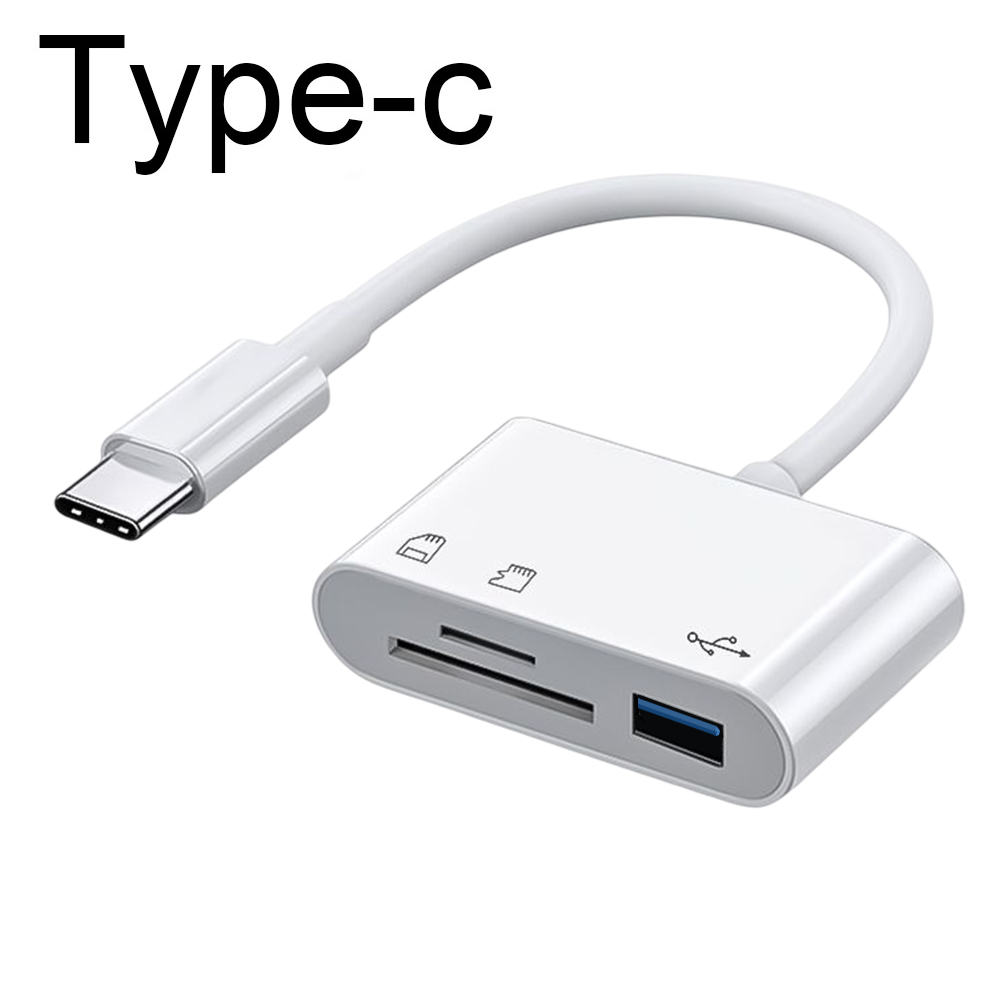 3-in-1 USB-C Memory Card Reader with OTG Support