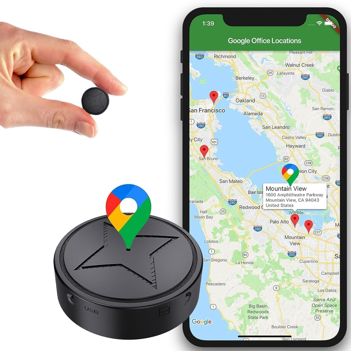 GPS Tracker – Magnetic Mini Real-Time Location Tracking Device