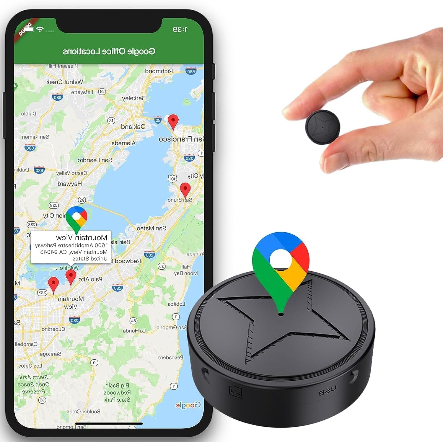GPS Tracker – Magnetic Mini Real-Time Location Tracking Device