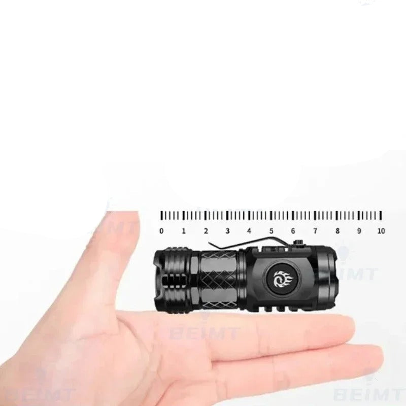 High Quality 3*SST20 LED Flashlight 18350 Super Bright Torch Rechargeable USB Light Waterproof with CAP CLIP for Hiking Camping


