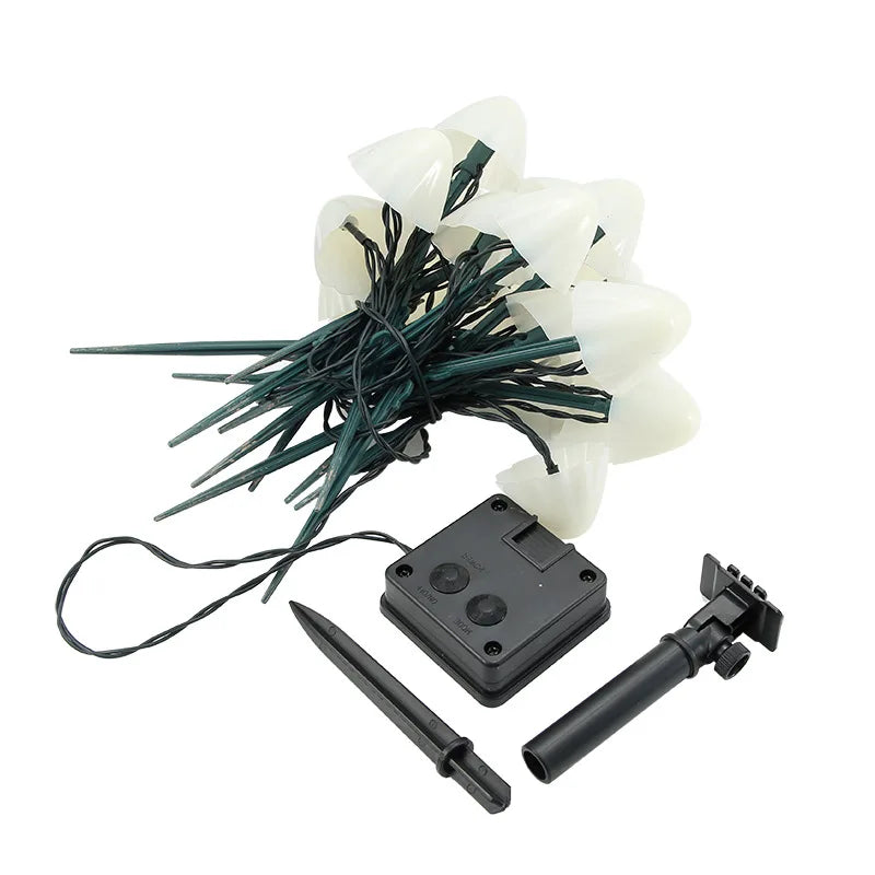 MushGlow Solar Mushroom String Lights | Waterproof LED Garden Decor Lights