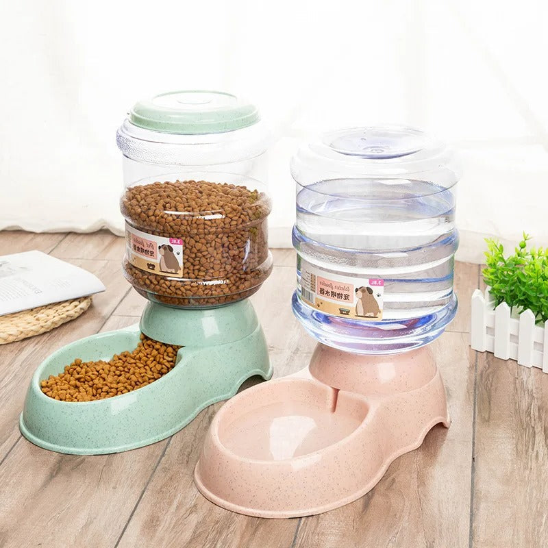 Large Capacity Pet Feeder & Water Dispenser for Cats and Dogs
