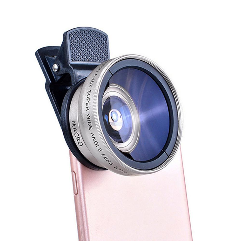 2-in-1 Phone Camera Lens Kit with Wide & Macro