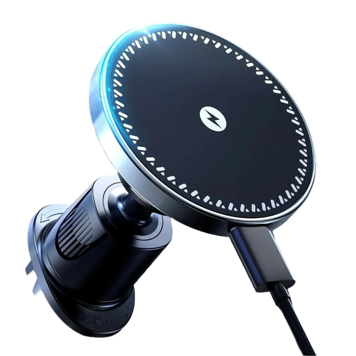 Magnetic Wireless Car Charger – 15W Fast Charging Air Vent Mount for MagSafe Phones