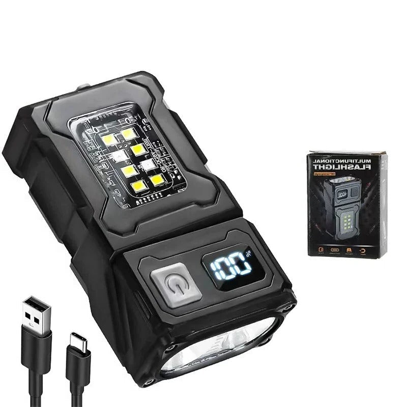 Mini Magnetic USB Rechargeable LED Flashlight – Super Bright