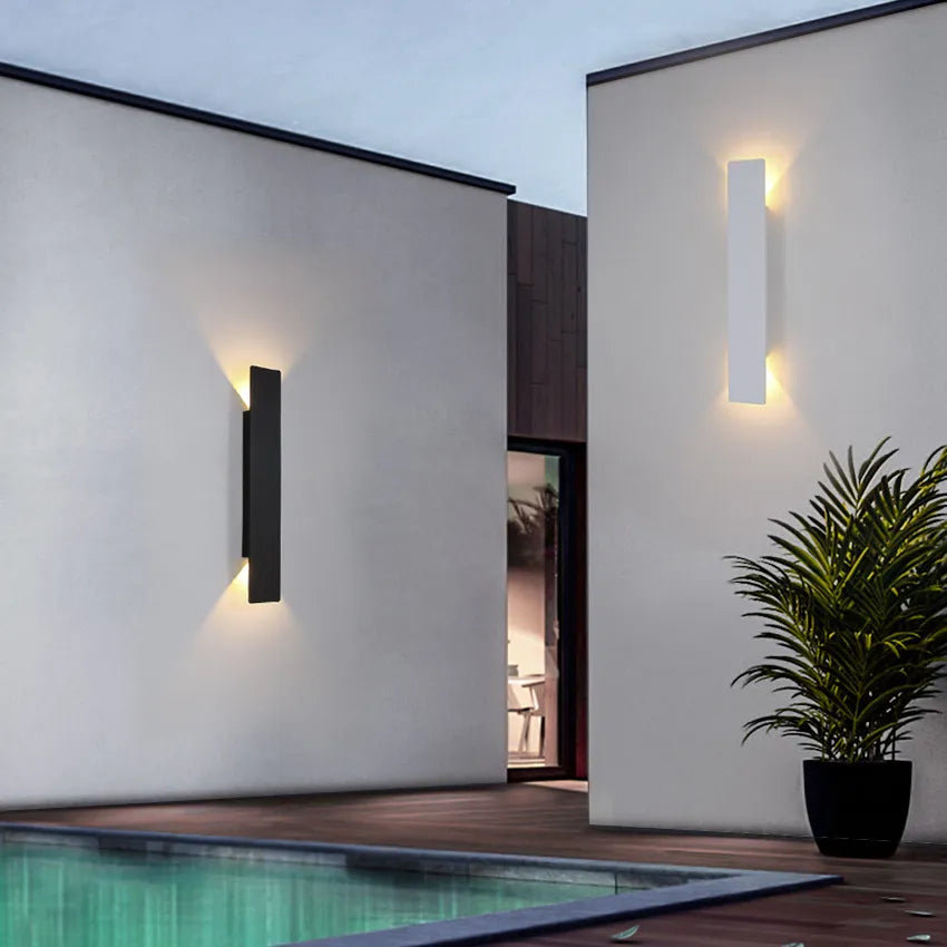 AquaLume Waterproof Outdoor Wall Light | Aluminium Garden & Patio Lamp