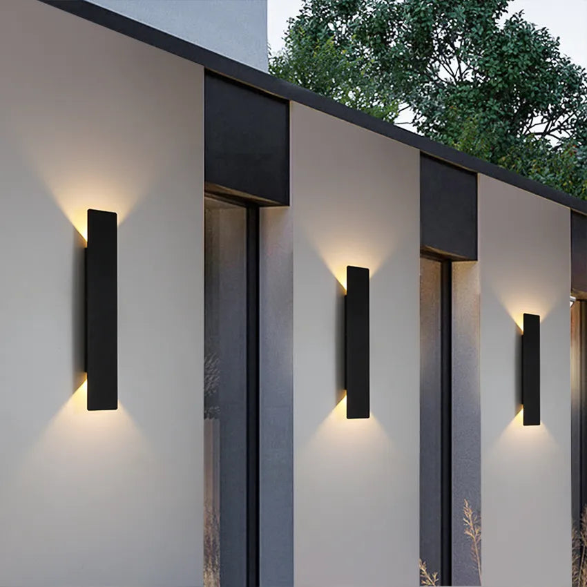 AquaLume Waterproof Outdoor Wall Light | Aluminium Garden & Patio Lamp