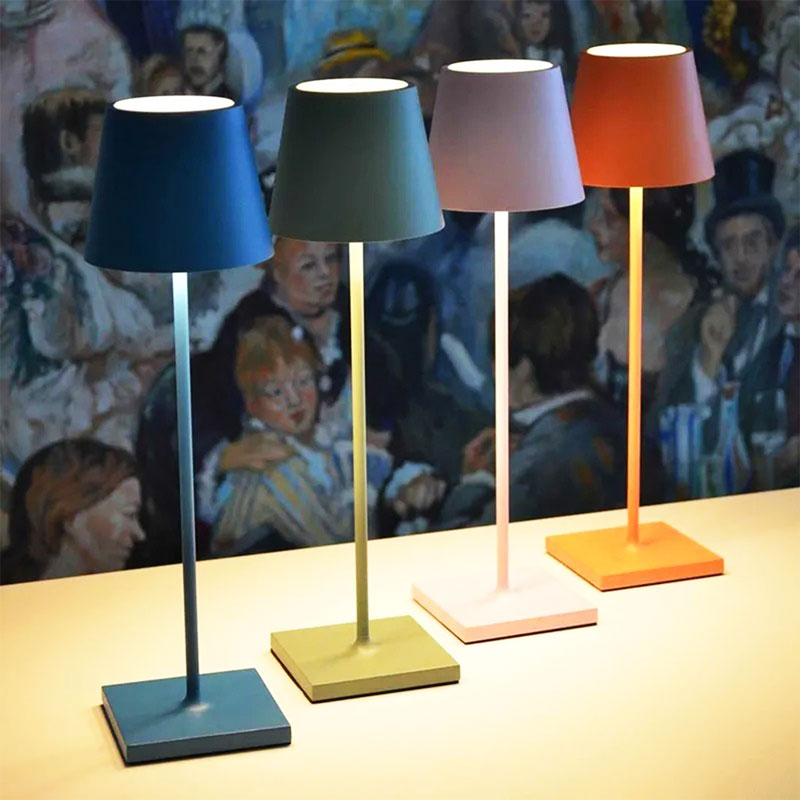 LumiTone Rechargeable LED Table Lamp | Wireless Touch Lamp with 10 Colour Modes