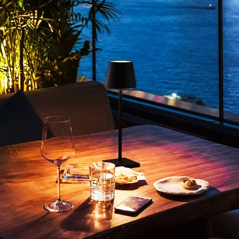 LumiTone Rechargeable LED Table Lamp | Wireless Touch Lamp with 10 Colour Modes