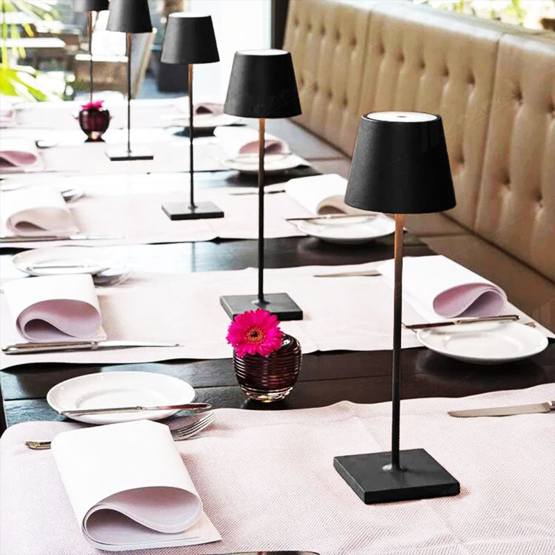 LumiTone Rechargeable LED Table Lamp | Wireless Touch Lamp with 10 Colour Modes