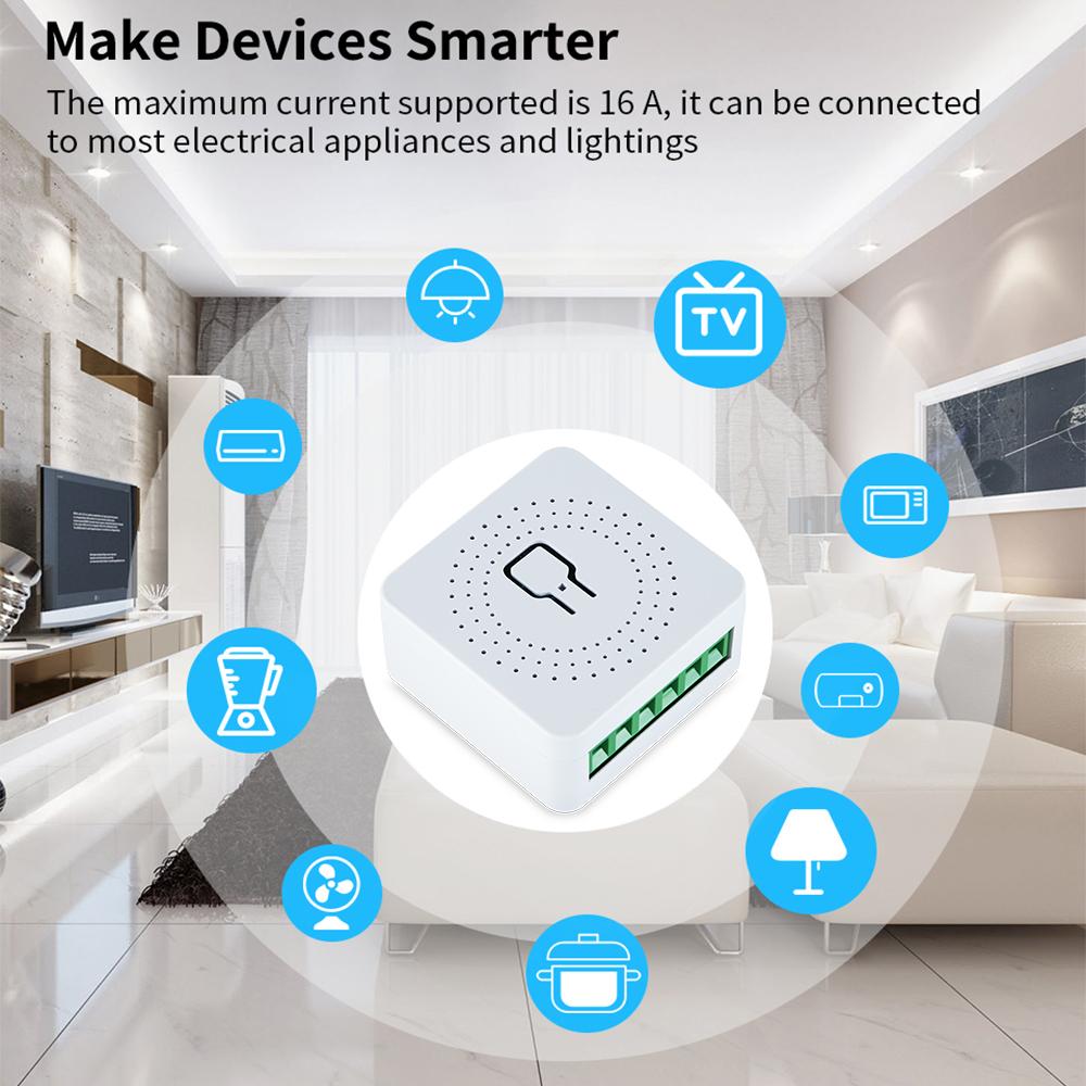 Mini WiFi Smart Switch with Timer & App Control