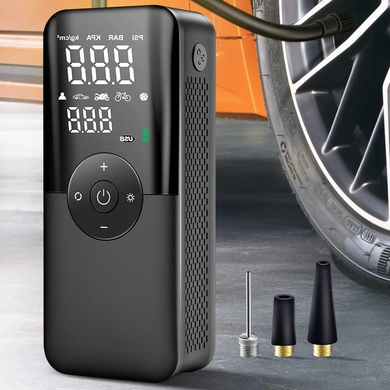 Rechargeable Cordless Tire Inflator – Digital Air Compressor Pump