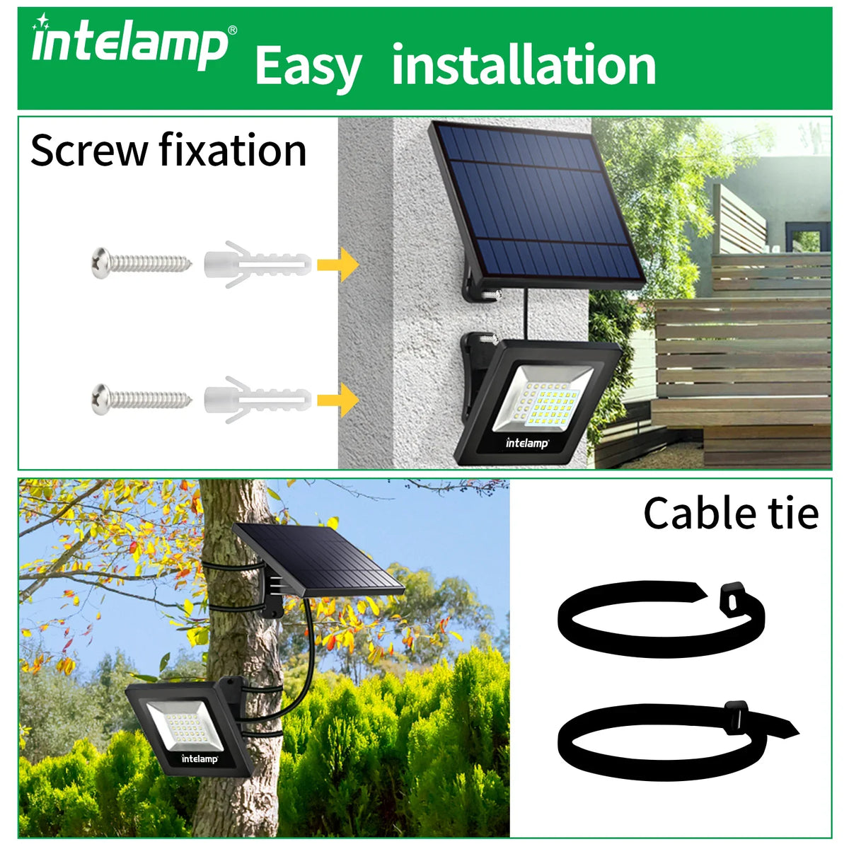 SolarGuard Duo LED Security Floodlight [2 pack]
