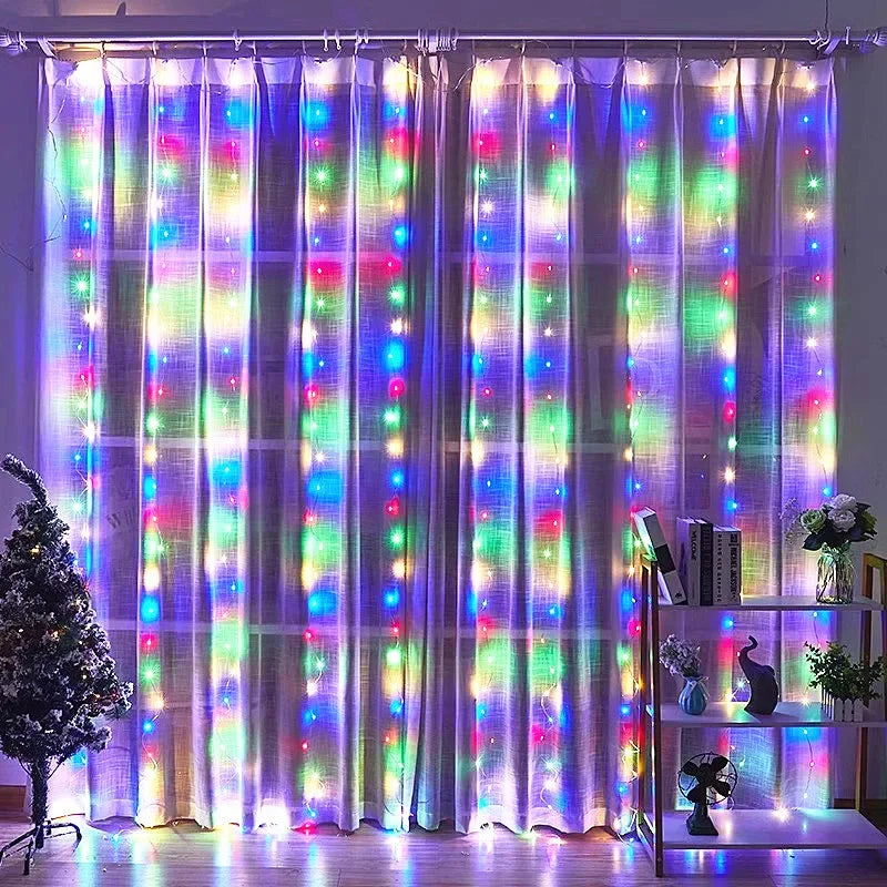 Remote Window Curtain Lights