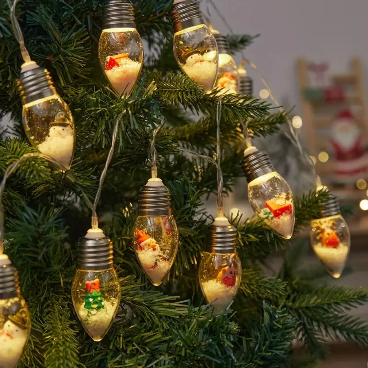 Christmas Snowball Globe Lights