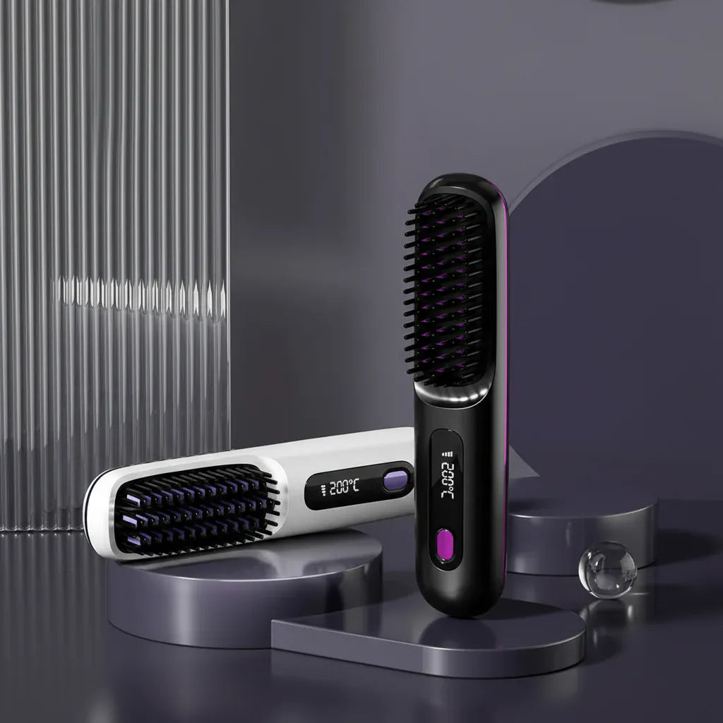 SilkNova Glissara Cordless Hair Straightener | Ceramic & Ionic Portable Hair Styler
