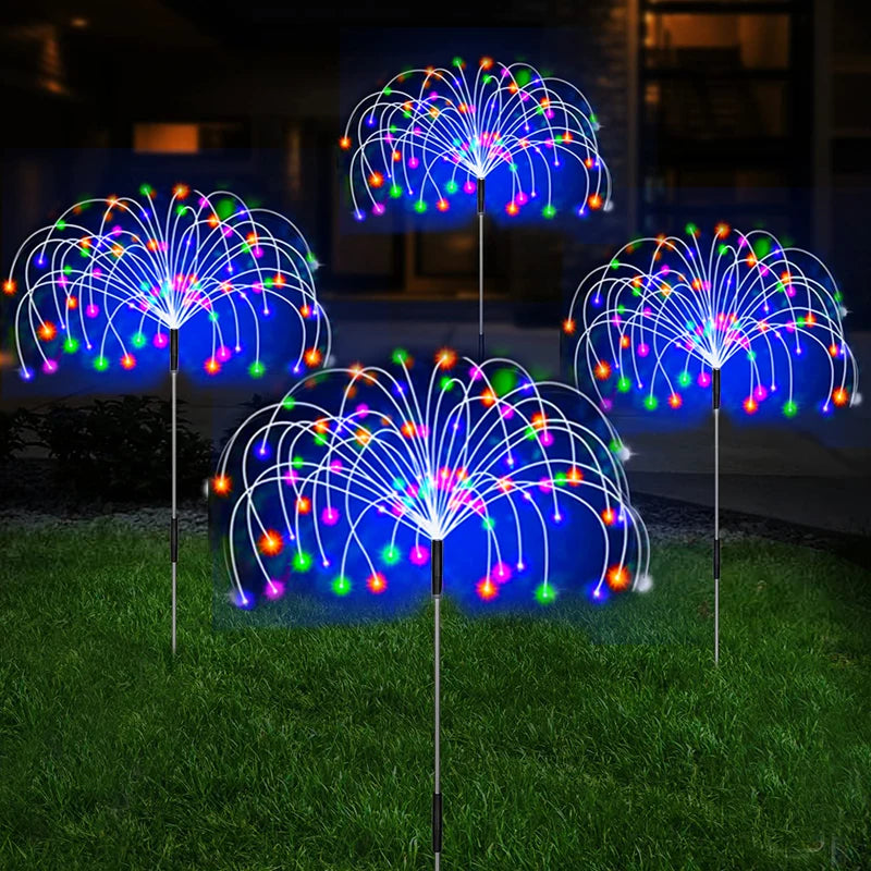 Solar Starburst Garden Lights - Multicolor / 8Pcs