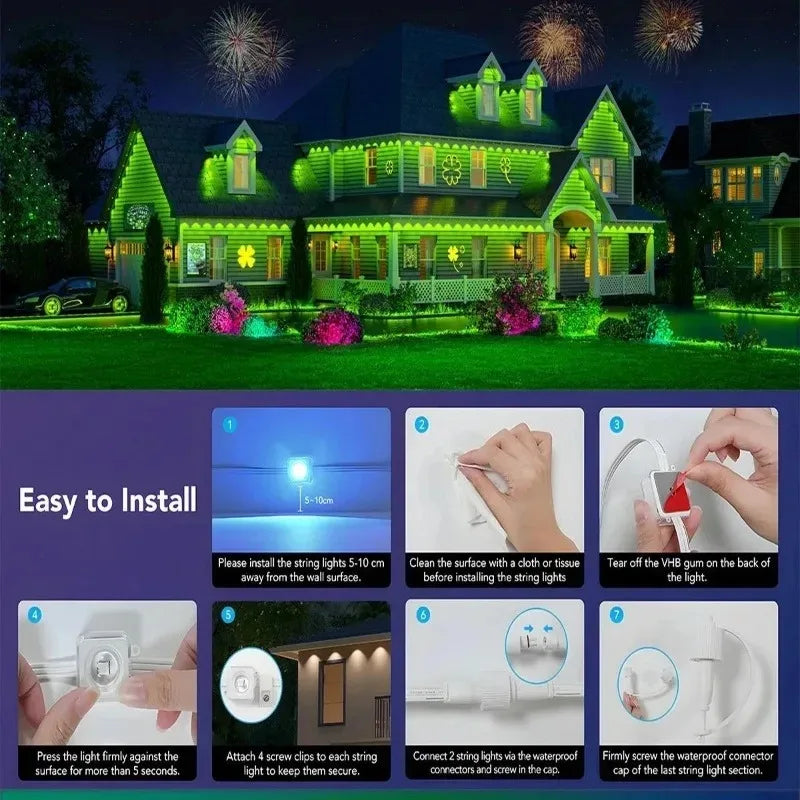 Smart RGB Eave Lights