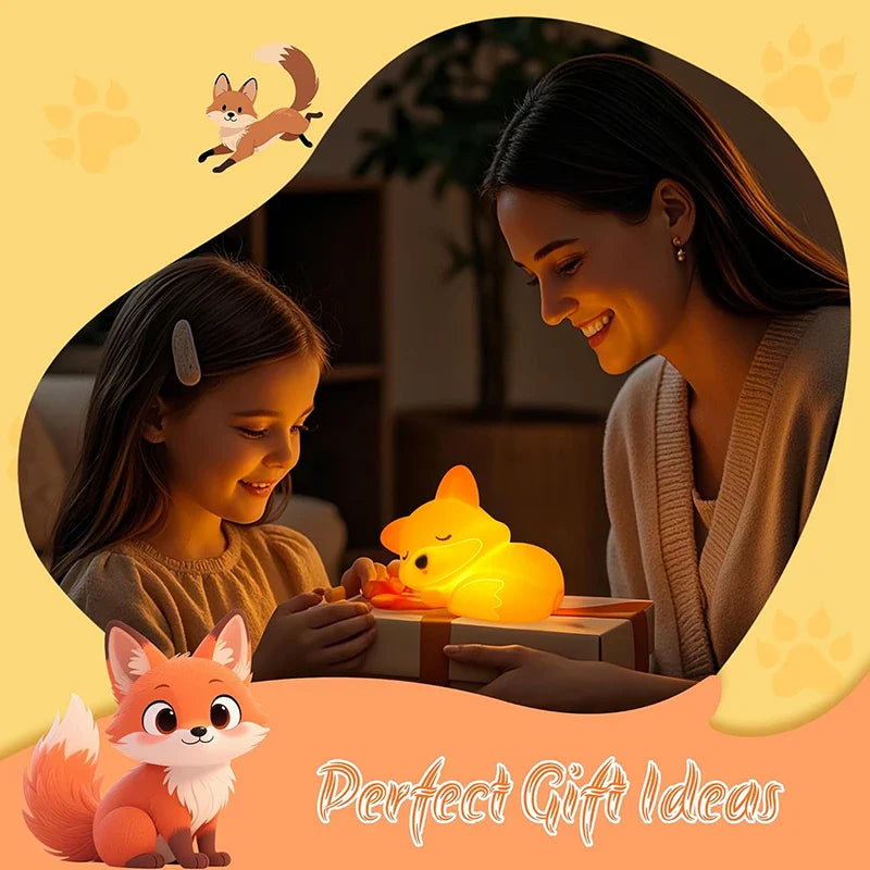 GlowFox Silicone Night Light