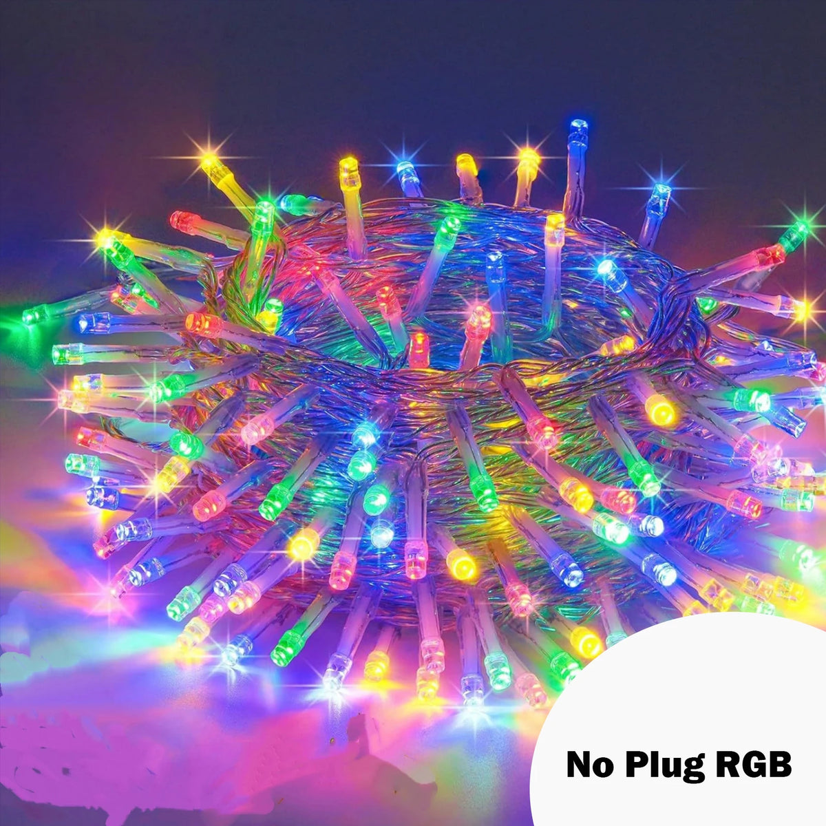 Outdoor LED String Lights - No Plug RGB / 10M 100LED