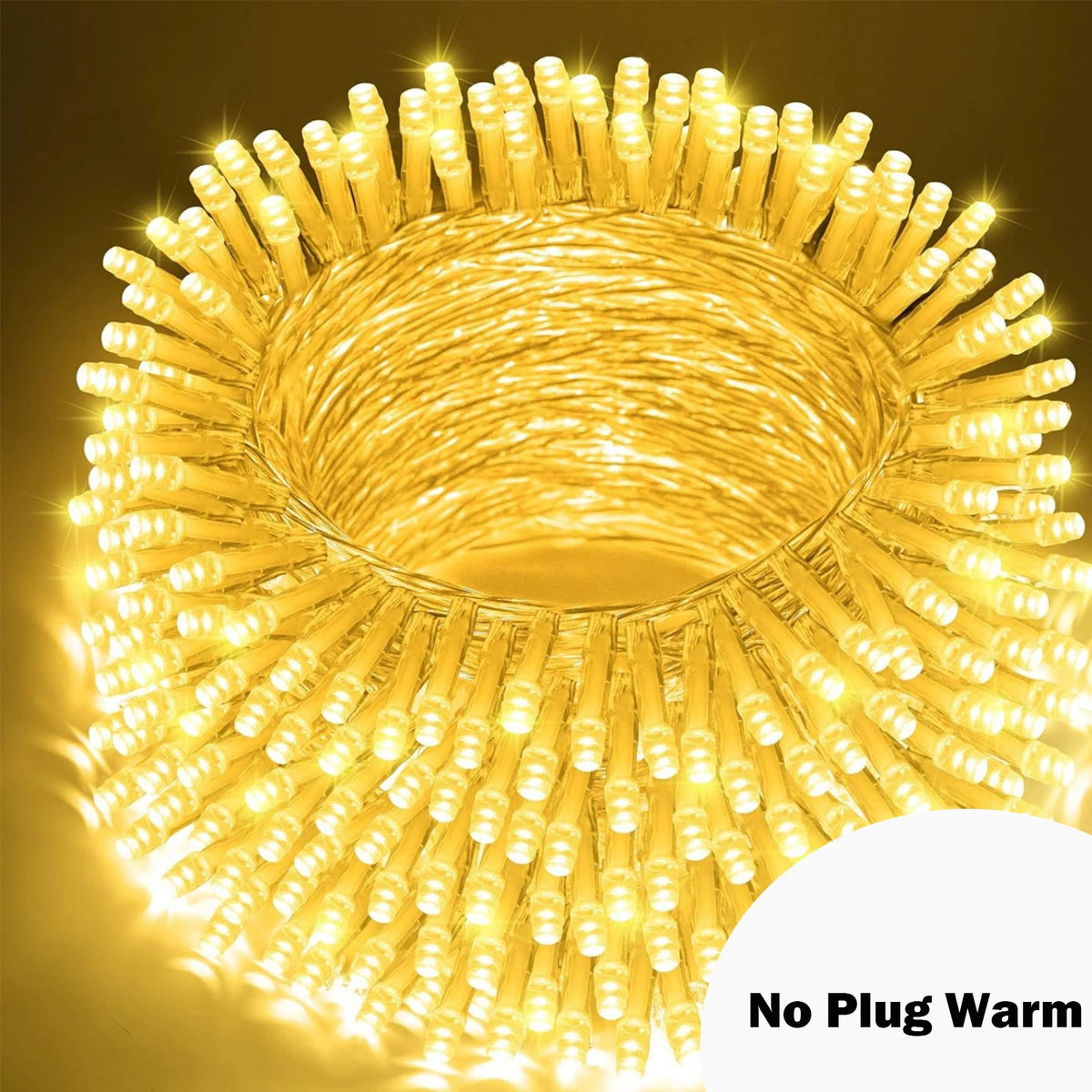 Outdoor LED String Lights - No Plug Warm / 100M 800LED