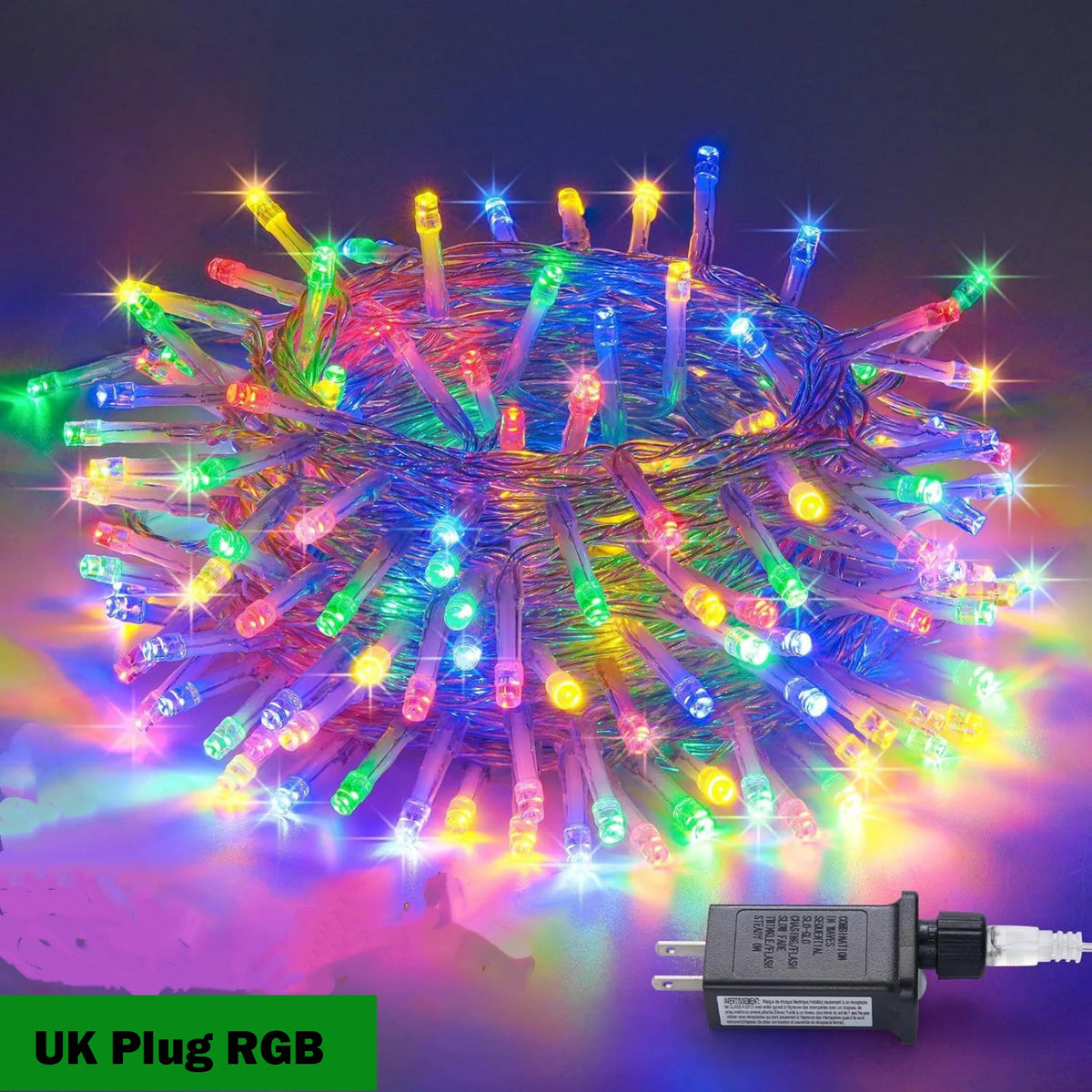 Outdoor LED String Lights - UK Plug RGB / 100M 800LED