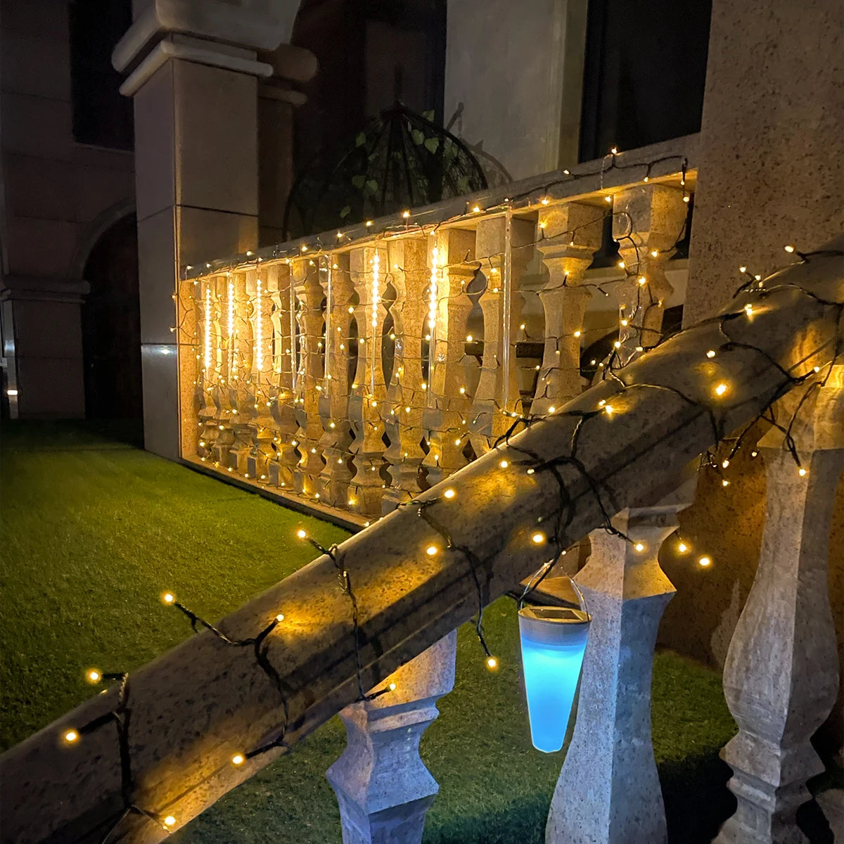 Courtyard Christmas Fairy Lights