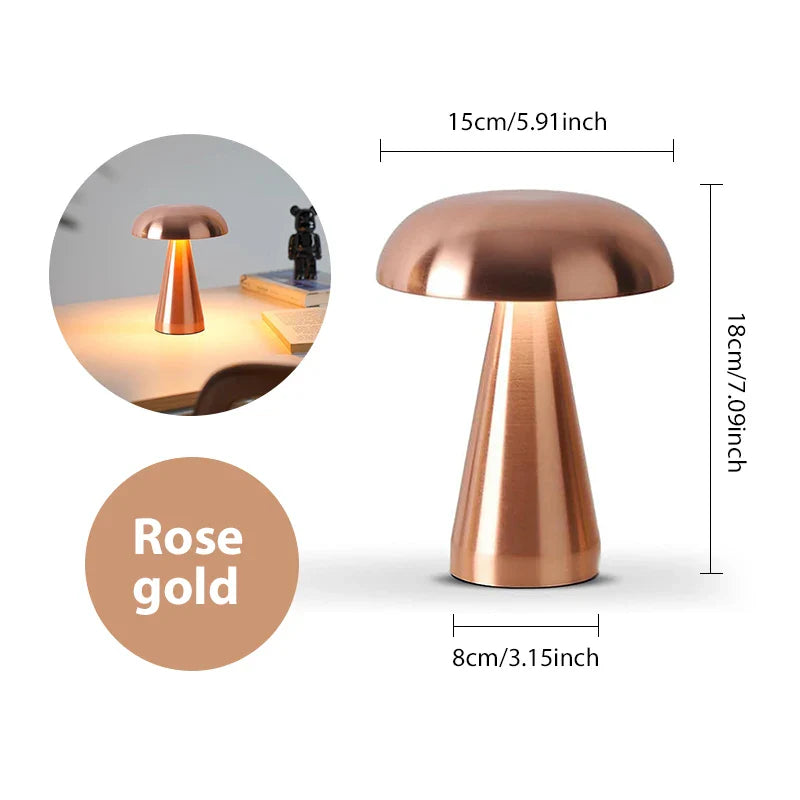 GlowMush Retro Mushroom Table Lamp