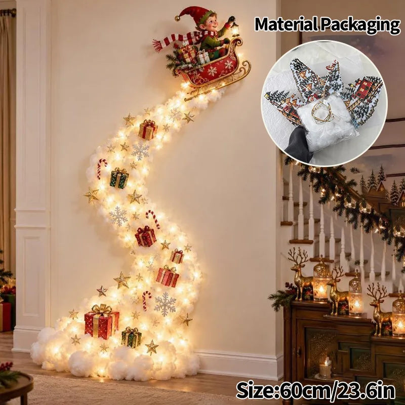 Santa Sleigh Wall Light - S6