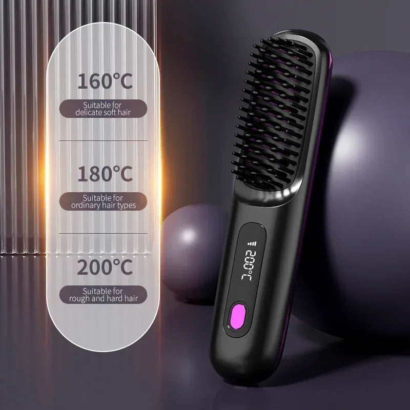 SilkNova Glissara Cordless Hair Straightener | Ceramic & Ionic Portable Hair Styler
