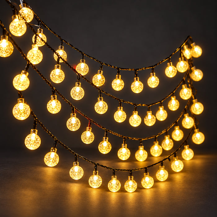 Solar Bubble Ball String Lights