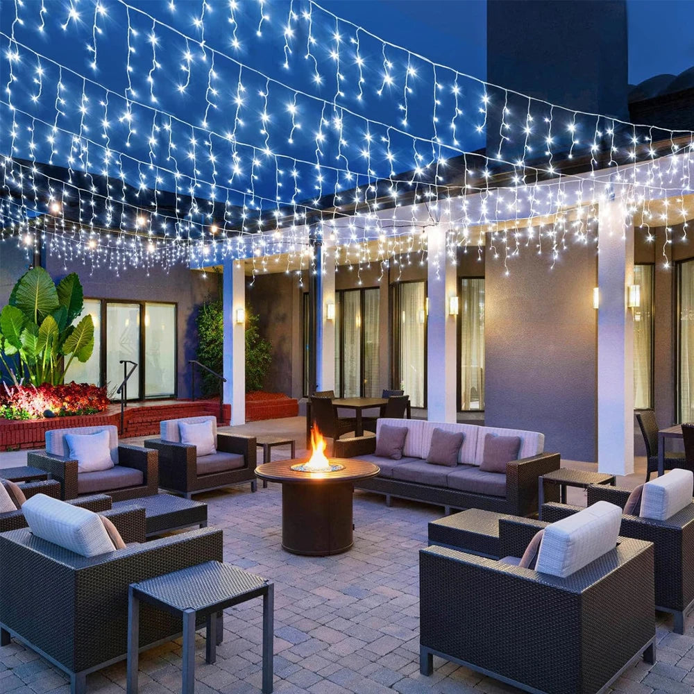Icicle Christmas String Lights