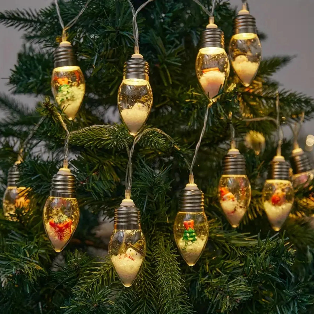 Christmas Snowball Globe Lights