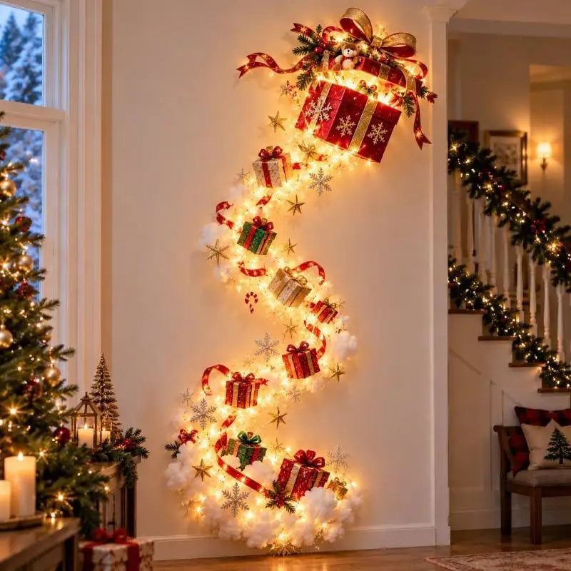 Santa Sleigh Wall Light