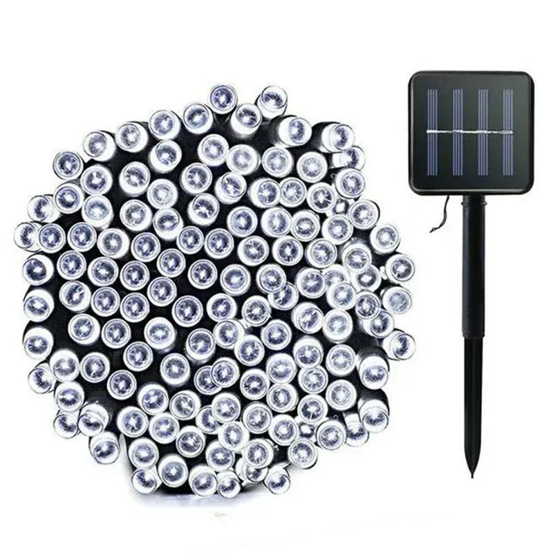 Solar Garden String Lights - White / 50LED(7M)