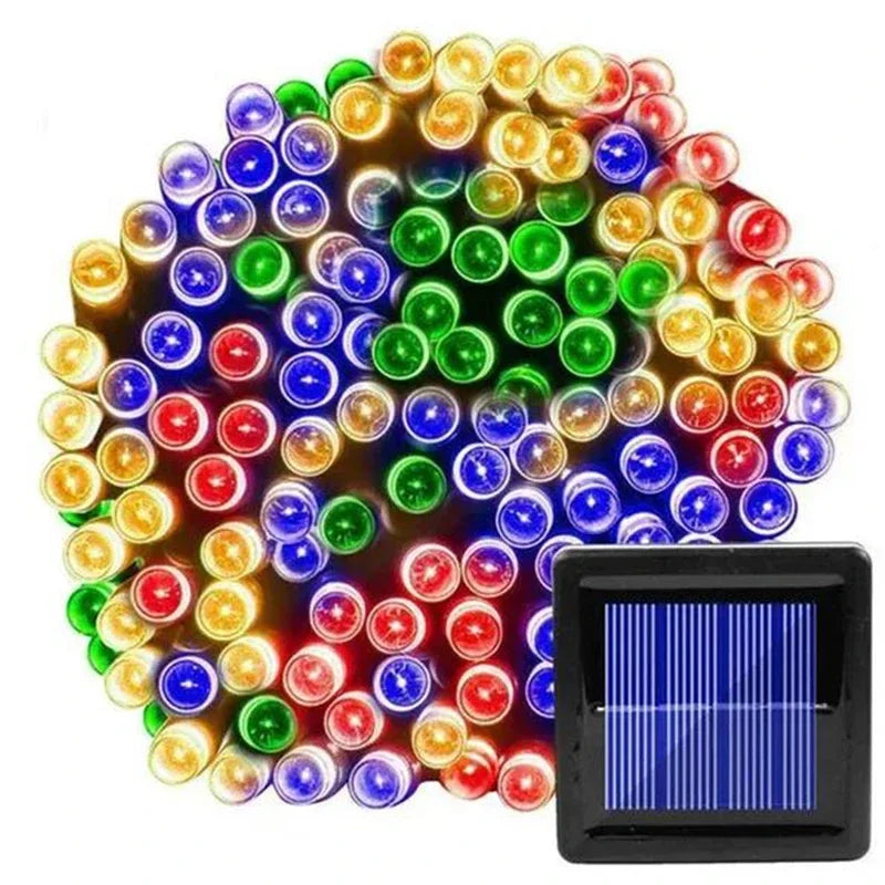 Solar Garden String Lights - Multicolor / 100LED(12M)
