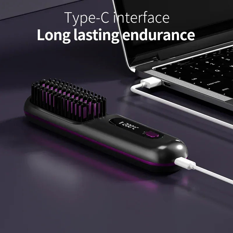 SilkNova Glissara Cordless Hair Straightener | Ceramic & Ionic Portable Hair Styler