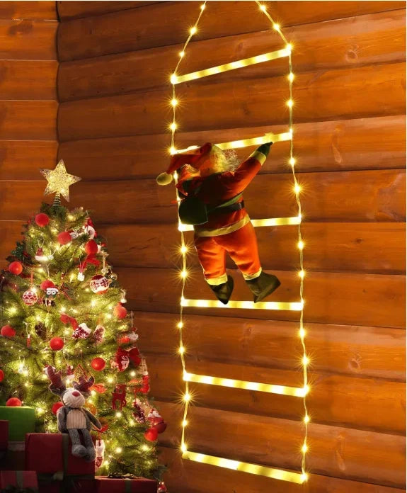 Climbing Santa Lights - 1.5M  Warm
