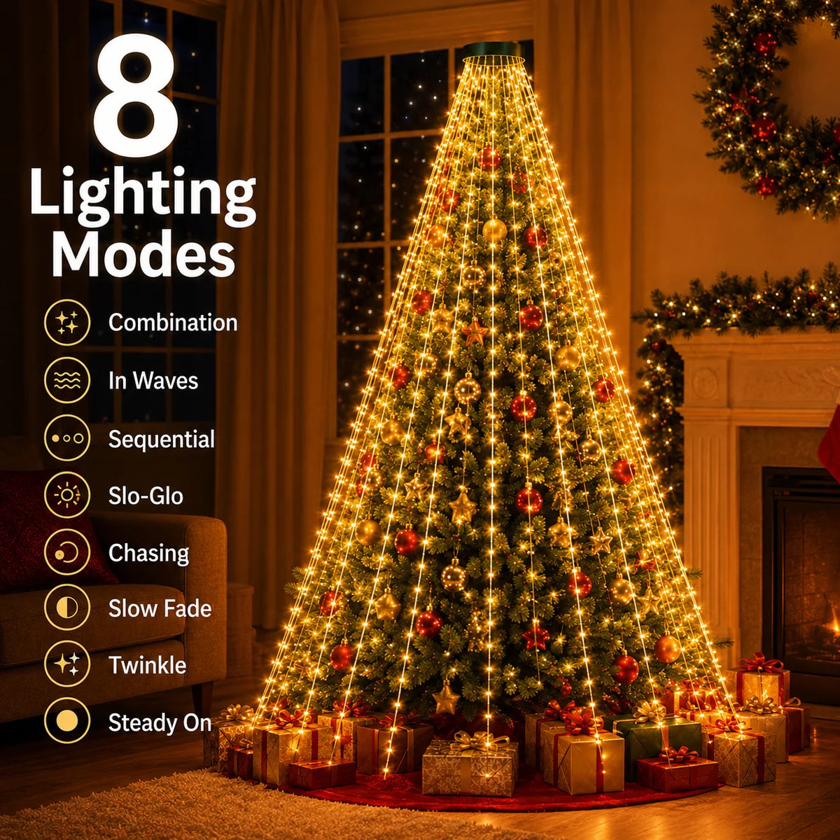 Ring Top Christmas Tree Lights