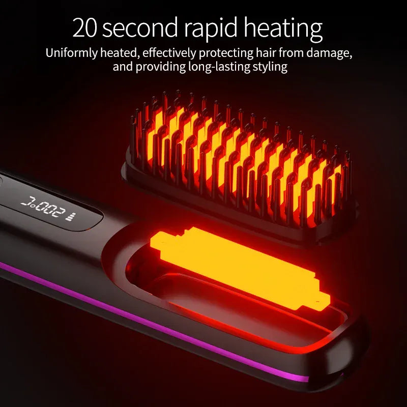 SilkNova Glissara Cordless Hair Straightener | Ceramic & Ionic Portable Hair Styler