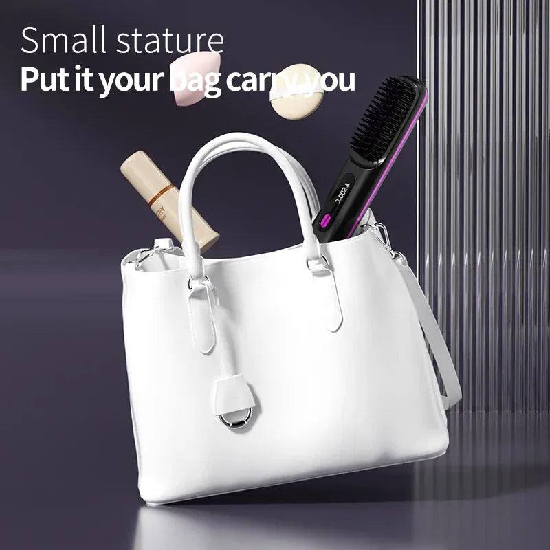 SilkNova Glissara Cordless Hair Straightener | Ceramic & Ionic Portable Hair Styler