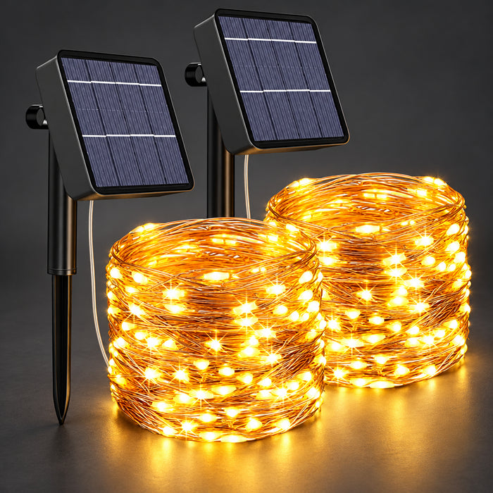 Twin Solar Copper Fairy Lights