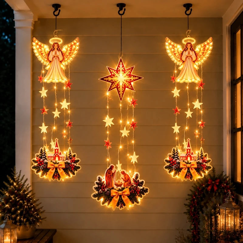 Santa Sleigh Wall Light
