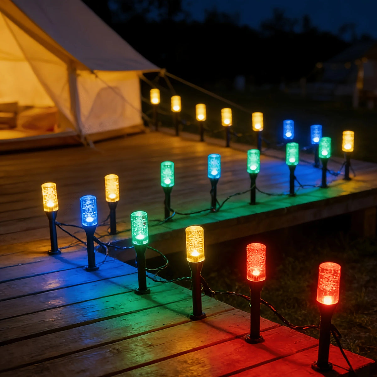 Solar Bubble Garden Lights - Colorful / 5.8M20LED