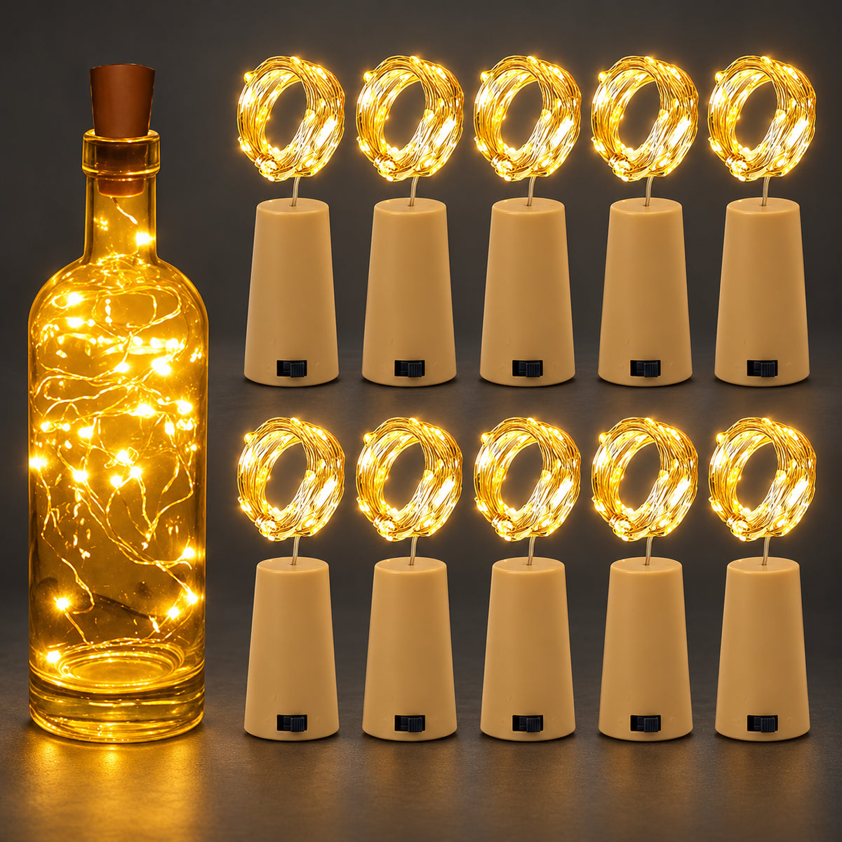 Wine Bottle Cork Lights